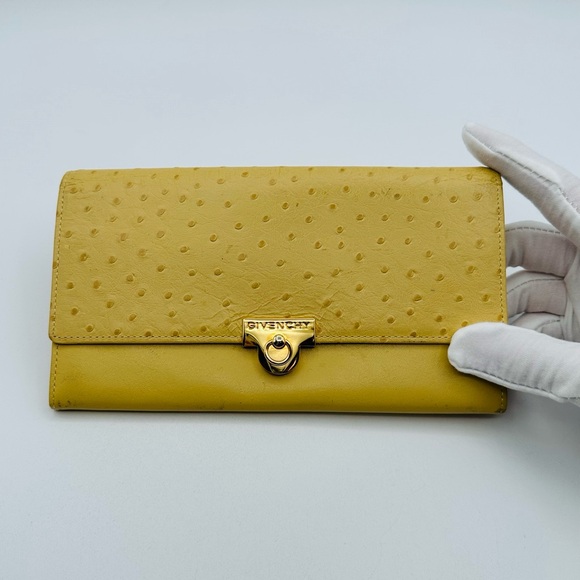 Givenchy Ostrich Skin Wallet rare - Picture 2 of 16